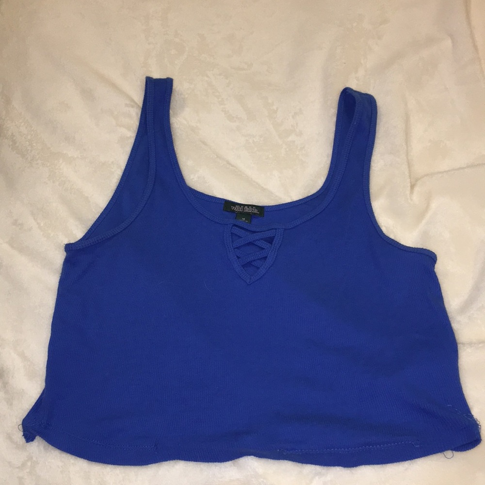 💧blue wild fable crop top💧